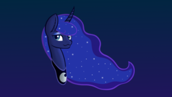 Size: 2048x1152 | Tagged: safe, artist:raptorlover0823, princess luna, alicorn, pony, g4, :3, bust, female, looking at you, mare, solo