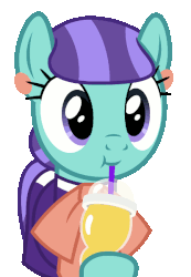 Size: 415x600 | Tagged: safe, artist:cheezedoodle96, mixed berry, earth pony, pony, g4, the parent map, :t, animated, background pony, blinking, clothes, cute, cuteaberry, drink, drinking, drinking straw, ear piercing, earring, female, gif, jewelry, loop, mare, piercing, simple background, smoothie, solo, sucking, transparent background, vector