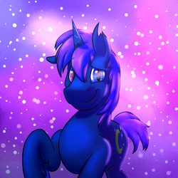 Size: 2000x2000 | Tagged: safe, artist:inlustriusghost, oc, oc only, oc:bright sight, pony, unicorn, heterochromia, high res, male, solo