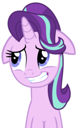 Size: 1716x2809 | Tagged: safe, artist:sketchmcreations, starlight glimmer, pony, unicorn, g4, the parent map, female, floppy ears, grin, mare, nervous, nervous smile, simple background, smiling, solo, transparent background, vector