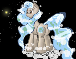 Size: 1020x792 | Tagged: safe, artist:anonymous, oc, oc:earth-chan, pony, pixel art, planet ponies, ponified, space