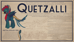 Size: 3500x2000 | Tagged: safe, artist:sevenspirals, oc, oc:quetzali, oc:quetzalli, guatemala, high res, species