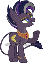 Size: 400x566 | Tagged: safe, artist:traveleraoi, oc, oc only, oc:quetzali, oc:quetzalli, hybrid, base used, countershading, female, offspring, offspring's offspring, parent:oc:nova star sparkle, parent:oc:xipilli, parents:oc x oc, simple background, solo, transparent background, vector, watermark