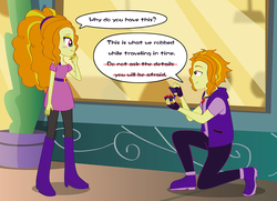 Size: 1024x743 | Tagged: safe, artist:jessiexie, adagio dazzle, equestria girls, g4, adagimoroso, allegro amoroso, equestria guys, female, male, r63 paradox, rule 63, self paradox, selfcest, shipping, straight