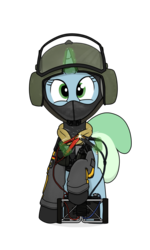 Size: 1536x2560 | Tagged: safe, artist:xphil1998, oc, oc only, oc:sweetwater, pony, unicorn, clothes, military, military uniform, rainbow six siege, simple background, solo, transparent background, uniform