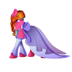 Size: 1024x1024 | Tagged: safe, artist:mindlesssketching, oc, oc only, oc:dolphin wave, pony, clothes, dress, female, gala dress, mare, simple background, solo, transparent background