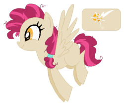 Size: 495x416 | Tagged: safe, artist:zafara1222, oc, oc only, oc:party popper, pegasus, pony, base used, female, magical lesbian spawn, mare, offspring, parent:lightning dust, parent:pinkie pie, parents:pinkiedust, simple background, solo, transparent background