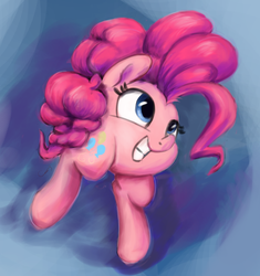 Size: 2100x2237 | Tagged: safe, artist:aemuhn, pinkie pie, two legged creature, g4, bipedal, cursed image, digital art, excited, happy, has science gone too far?, high res, not salmon, ponk, wat, what has science done, when you walking