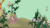 Size: 1440x809 | Tagged: safe, screencap, big macintosh, earth pony, pony, g4, the return of harmony, behaving like a dog, big macindog, chaos, corn, digging, discorded, farm, floating island, food, green sky, maize, male, stallion, tongue out