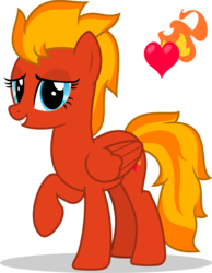 Size: 683x879 | Tagged: safe, artist:mlp-trailgrazer, oc, oc only, oc:burning heart, pegasus, pony, female, mare, simple background, solo, transparent background