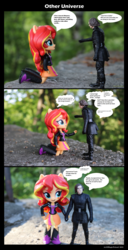 Size: 1608x3139 | Tagged: safe, artist:artofmagicpoland, sunset shimmer, comic:other universe, equestria girls, g4, comic, crossover, doll, equestria girls minis, eqventures of the minis, kylo ren, merchandise, toy