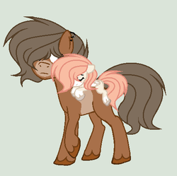 Size: 461x460 | Tagged: safe, artist:roseloverofpastels, oc, oc only, oc:broken soul, oc:celestine, earth pony, pony, father and daughter, female, filly, male, ponies riding ponies, riding, simple background, stallion