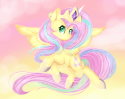 Size: 3743x2976 | Tagged: safe, artist:fleetyarrowdraw, fluttershy, pegasus, pony, g4, horse play, cosplay, costume, crown, cute, female, high res, jewelry, mare, regalia, shyabetes, shylestia, solo, spread wings, turned head, wings