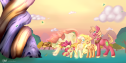Size: 7613x3811 | Tagged: safe, artist:fleetyarrowdraw, apple bloom, applejack, big macintosh, bright mac, pear butter, earth pony, ghost, pony, undead, g4, the perfect pear, apple bloom's cutie mark, apple family, apple siblings, apple sisters, bright mac's ghost, brother and sister, crying, father and daughter, father and son, female, filly, male, mare, meme, mother and child, mother and daughter, mother and son, pear butter's ghost, pixel art, siblings, sisters, stallion