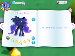 Size: 2048x1536 | Tagged: safe, gameloft, princess luna, g4, canterlot, game, game screencap, new mane