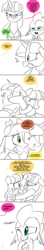 Size: 500x2814 | Tagged: safe, artist:emositecc, shady, spike, trouble shoes, twilight sparkle, alicorn, dragon, earth pony, pony, comic:sparkle, g4, adopted offspring, alternate eye color, alternate universe, comic, dialogue, female, male, mare, monochrome, simple background, stallion, twilight sparkle (alicorn), white background