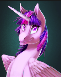 Size: 601x758 | Tagged: safe, artist:may-li128, twilight sparkle, alicorn, pony, g4, female, looking at you, mare, smiling, solo, twilight sparkle (alicorn)