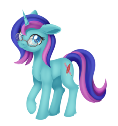 Size: 1024x1093 | Tagged: safe, artist:dusthiel, oc, oc only, pony, unicorn, female, glasses, looking at you, mare, raised hoof, simple background, smiling, solo, transparent background