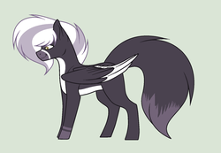 Size: 1524x1056 | Tagged: safe, artist:roseloverofpastels, oc, oc only, oc:night, pegasus, pony, base used, concave belly, male, simple background, solo, stallion, two toned wings