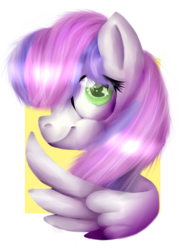 Size: 967x1278 | Tagged: safe, artist:violetwinged22, oc, oc only, oc:violet winged, pony, abstract background, female, mare, simple background, solo, starry eyes, transparent background, wingding eyes