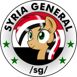 Size: 1000x1000 | Tagged: safe, artist:pananovich, oc, oc:syriana, earth pony, pony, /mlpol/, insignia, syria general, syriana, vector