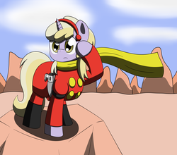 Size: 2500x2200 | Tagged: safe, artist:pvryohei, dinky hooves, pony, g4, clothes, cosplay, costume, crossover, cyborg 009, female, françoise arnoul, high res