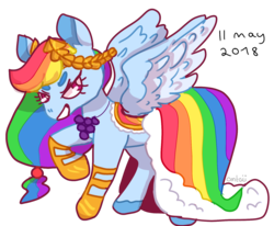 Size: 1655x1366 | Tagged: safe, artist:omtaii, rainbow dash, pony, g4, the best night ever, clothes, dress, female, gala dress, simple background, solo, transparent background