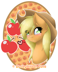 Size: 1600x1973 | Tagged: safe, artist:duskykitten94, applejack, earth pony, pony, g4, female, simple background, solo, transparent background, watermark