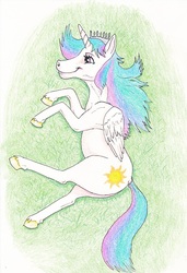 Size: 836x1224 | Tagged: safe, artist:friendshipishorses, princess celestia, pony, g4, female, solo