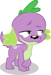 Size: 7000x10327 | Tagged: safe, artist:tyto-ovo, edit, editor:slayerbvc, vector edit, spike, spike the regular dog, dog, equestria girls, g4, my little pony equestria girls, absurd resolution, accessory-less edit, costanza face, dreamworks face, lidded eyes, male, missing accessory, simple background, smiling, smirk, solo, spike the dog, transparent background, vector