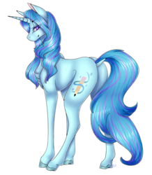 Size: 1378x1578 | Tagged: safe, artist:sofienriquez, oc, oc only, oc:winter doodle, pony, unicorn, butt, dock, female, mare, plot, simple background, solo, transparent background