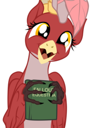 Size: 3601x5000 | Tagged: safe, artist:aaronmk, oc, oc only, oc:posada, hippogriff, fallout equestria, book, cute, female, happy, hippogriff oc, looking at you, ocbetes, open mouth, simple background, smiling, solo, transparent background, vector