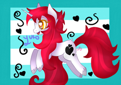 Size: 5000x3500 | Tagged: safe, artist:sweethearts11, oc, oc only, oc:yuko, pony, unicorn, female, heart eyes, mare, solo, wingding eyes