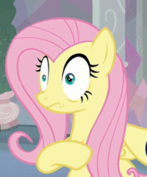 Size: 540x648 | Tagged: safe, screencap, fluttershy, pegasus, pony, g4, non-compete clause, cropped, faic, female, hoof on chest, mare, reaction image, solo, spread wings, three quarter view, wide eyes, wings