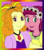 Size: 1868x2124 | Tagged: safe, artist:sab-hanna, adagio dazzle, gloriosa daisy, equestria girls, g4, my little pony equestria girls: legend of everfree, my little pony equestria girls: rainbow rocks, abstract background, floral head wreath, flower, magical geodes