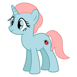 Size: 2000x2000 | Tagged: safe, artist:peternators, ocellus, pony, unicorn, g4, female, high res, mare, ponified, simple background, smiling, solo, species swap, transparent background