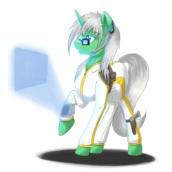 Size: 1024x1024 | Tagged: safe, artist:spiritofthwwolf, oc, oc only, pony, unicorn, glasses, gun, holster, raised hoof, simple background, solo, transparent background, weapon