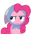 Size: 980x1080 | Tagged: safe, artist:kody02, pinkie pie, earth pony, pony, g4, the parent map, aside glance, babushka, clothes, female, headscarf, scarf, simple background, transparent background, vector