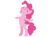 Size: 820x603 | Tagged: safe, artist:optimusv42, pinkie pie, earth pony, pony, ^^, bipedal, chest pounding, eyes closed, female, mare, open mouth, simple background, solo, white background