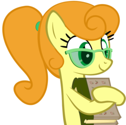 Size: 1019x1015 | Tagged: safe, artist:kody02, carrot top, golden harvest, earth pony, pony, g4, book, female, glasses, huckleberry finn, nerd, nerd pony, simple background, transparent background, vector