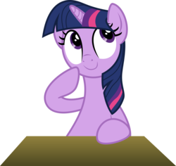 Size: 1920x1813 | Tagged: safe, artist:eagle1division, twilight sparkle, pony, unicorn, g4, cute, female, looking up, mare, simple background, smiling, solo, thinking, transparent background, vector