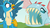 Size: 1920x1080 | Tagged: safe, screencap, gallus, ocellus, biteacuda, fish, griffon, g4, non-compete clause, disguise, disguised changeling, duo, fangs, open mouth, scared, spread wings, wings