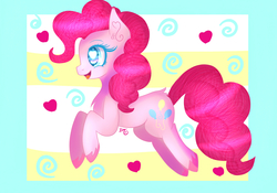Size: 5000x3500 | Tagged: safe, artist:sweethearts11, pinkie pie, pony, g4, female, heart eyes, solo, wingding eyes