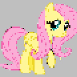 Size: 985x985 | Tagged: safe, fluttershy, pegasus, pony, g4, needs more jpeg, paint by numbers