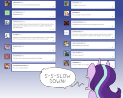 Size: 3000x2400 | Tagged: safe, starlight glimmer, pony, unicorn, series:glimmering spectacle, g4, comic, dialogue, female, high res, solo, tumblr, tumblr comic