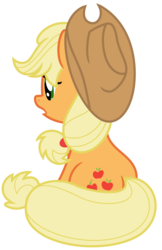 Size: 4705x7248 | Tagged: safe, artist:estories, applejack, earth pony, pony, g4, absurd resolution, female, simple background, sitting, solo, transparent background, vector