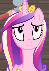 Size: 449x645 | Tagged: safe, screencap, princess cadance, alicorn, pony, a flurry of emotions, g4, concerned, cropped, female, mare, reaction image, solo