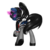 Size: 2000x2000 | Tagged: safe, artist:slimedrippy, oc, oc only, oc:procelle, pony, unicorn, clothes, female, french maid, garter belt, garters, glowing eyes, glowing horn, headdress, high res, horn, maid, pink eyes, ponytail, profile, shoes, simple background, skirt, skirt lift, solo, stockings, thigh highs, transparent background, uniform, upskirt