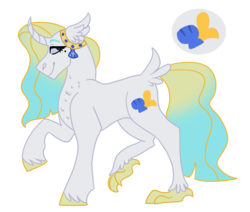 Size: 1425x1210 | Tagged: safe, artist:unicorn-mutual, oc, oc only, pony, unicorn, curved horn, horn, male, offspring, parent:prince blueblood, parent:princess skystar, simple background, solo, stallion, transparent background