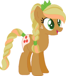 Size: 333x381 | Tagged: safe, artist:westrail642fan, applejack, earth pony, pony, rise and fall, g4, alternate timeline, alternate universe, braid, female, simple background, solo, transparent background